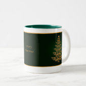 Mok Groene stijlvolle kerstboom (Voorkant rechts)