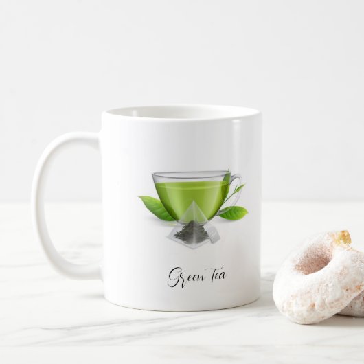 Mok - Groene thee (Met donut)
