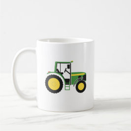 Mok groene tractor