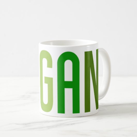 Mok Groene Vegan Coffee Cup (Voorkant rechts)
