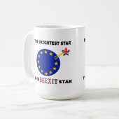 Mok Groot-Brittannië - Brexit Star Britse vlag (Voorkant links)