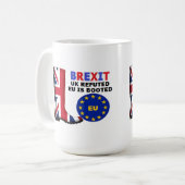 Mok Groot-Brittannië Brexit Verenigd Koninkrijk Af (Voorkant links)