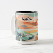 Mok Groot met Western Abstract Schilderachtig (Voorkant links)