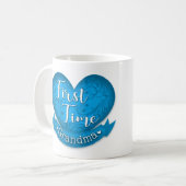 Mok grootmoeder voor de eerste keer - blauw (Voorkant links)