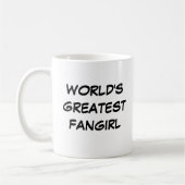 mok "Grootste fangirl ter wereld" (Links)