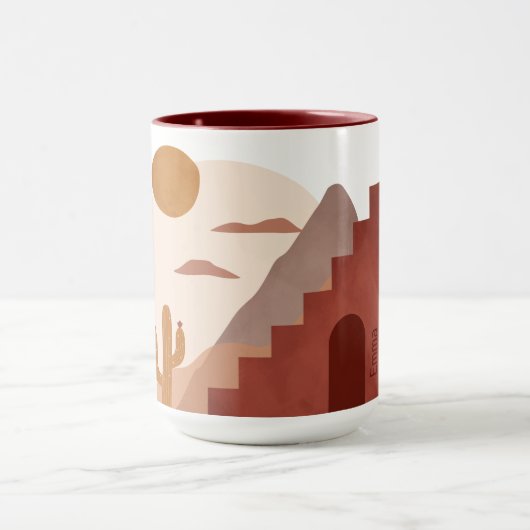 Mok - Grote beker - Terracotta door Ludilabel (Midden)