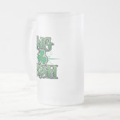 Mok grote Ierse diepgevroren glasbier (Voorkant links)