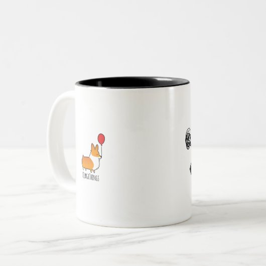 Mok Grumpy Corgi (Voorkant links)