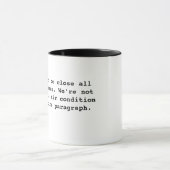 Mok haakjes sluiten (Midden)