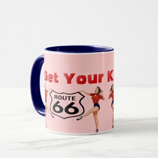 Mok Haal uw auto op route 66 (Voorkant links)