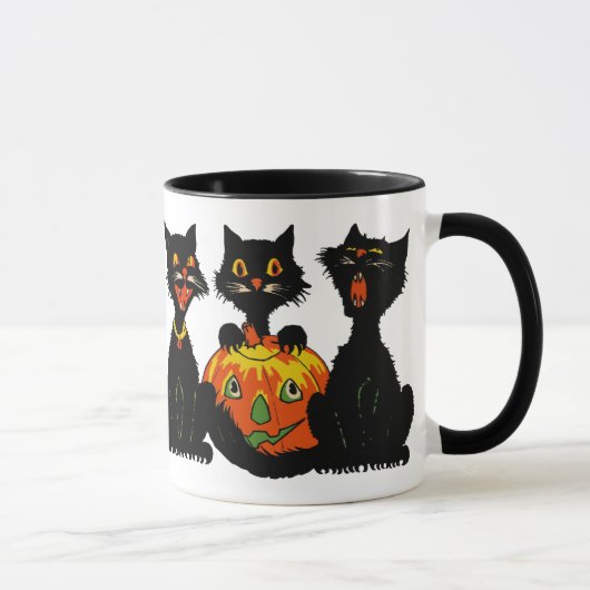  Mok Halloween Black Cats uit de jaren dertig (Rechts)