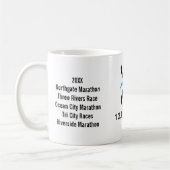 Mok halve marathon voor vrouwen met blauw lintje (Links)