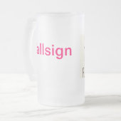 Mok Ham Radio Callsign (Voorkant links)