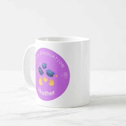 Mok - Happy Afstuderen Personaliseren - Naam toevo (Voorkant links)