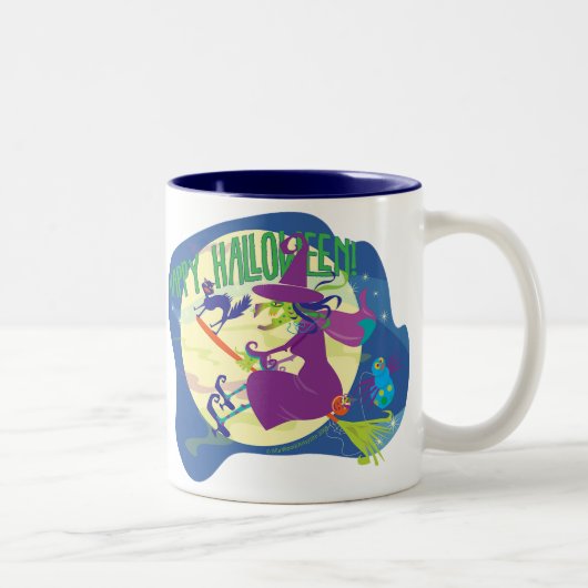 MOK Happy Halloween-heks met kat en spinnen (Rechts)