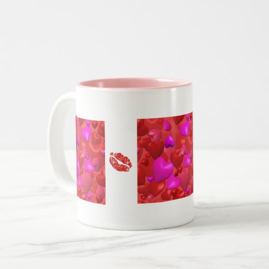 Mok hart en kussens koffie (Voorkant links)