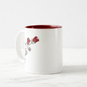 Mok hart en Rozen (Voorkant links)