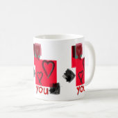 Mok "Hart op je" Afdruk van Nicky Brendon (Voorkant rechts)