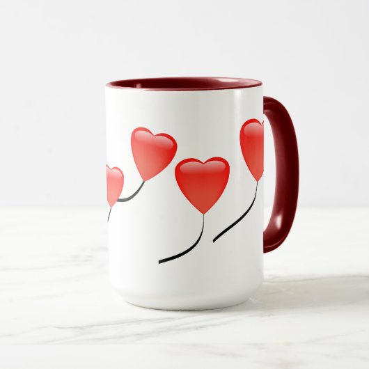 Mok hartballonnen (Voorkant rechts)