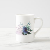 Mok hedendaags blauw Hydrangea Floral Bone China (Rechts)