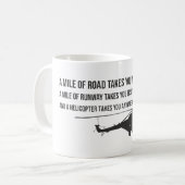 Mok helikopter met offerte (Voorkant links)