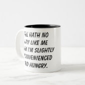 mok "Hell Hath No Fury" (Voorkant links)