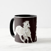 Mok hengsten op de vlucht (Voorkant links)