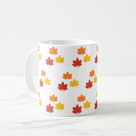 Mok herfst/herfst/bladeren (Voorkant links)