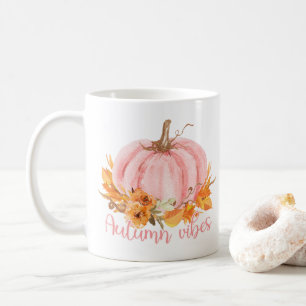 Mok herfst Vibes Pink Pumpkin Coffee