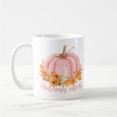 Mok herfst Vibes Pink Pumpkin Coffee (Links)