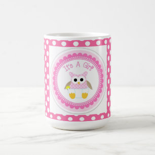 Mok/Het is een meisje met roze pokadots Koffiemok