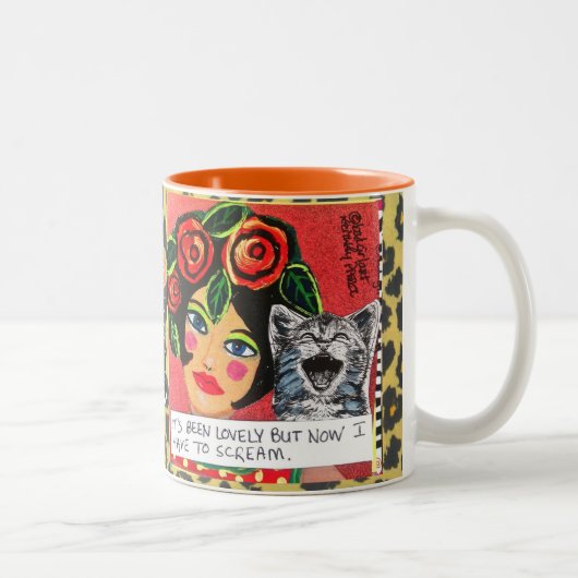 MOK-HET IS LOVELY GEWEEST, MAAR NU MOET IK SCHERME TWEEKLEURIGE KOFFIEMOK (Rechts)