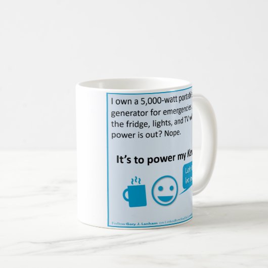 mok "Het is om mijn keurig kracht bij te zetten" (Voorkant rechts)