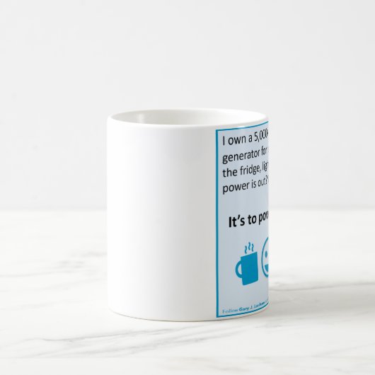 mok "Het is om mijn keurig kracht bij te zetten" (Center)