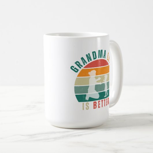 Mok: het leven van oma is beter koffiemok (Voorkant rechts)