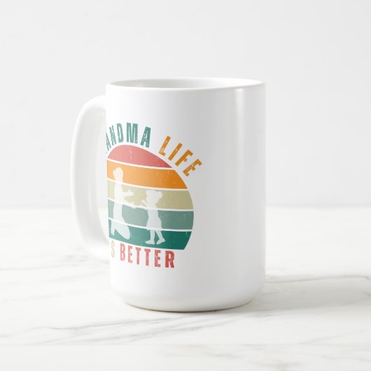 Mok: het leven van oma is beter koffiemok (Voorkant links)