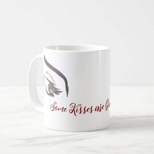 Mok "Het oog van een vrouw" en citeer (Voorkant links)