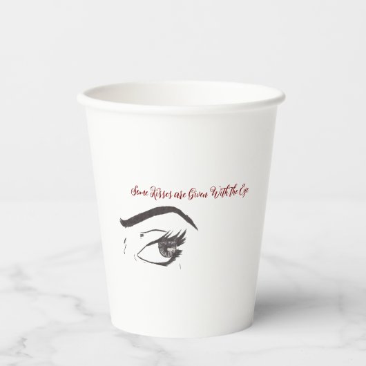 Mok "Het oog van een vrouw" Papieren beker (Voorkant)