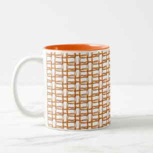 Mok - het Oranje Patroon van de Draad