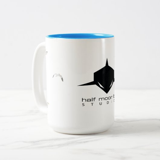 Mok HMB-personeel - Special Edition Ocean Blue (Voorkant links)