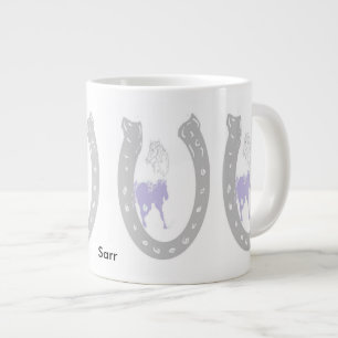 Mok/Hoefijzer met paarden Grote Koffiekop
