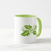 Mok - Holly bladeren in groen (Voorkant rechts)