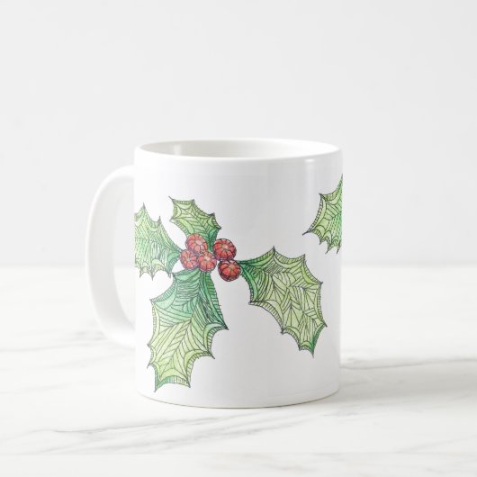 Mok - Holly kleurschets (Voorkant links)