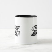 Mok - Holly Leaves in Black en White (Midden)