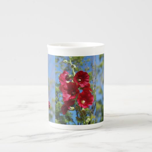 Mok Hollyhocbone china (Voorkant)