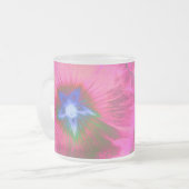 Mok Hollyhock Flower Velvet Frosted Glass (Voorkant links)