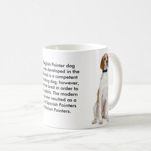 Mok Hondenras Engelse aanwijzer (Voorkant rechts)