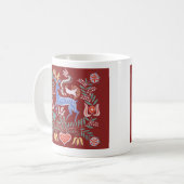 Mok Hongaarse Folk Art Coffee (Voorkant links)