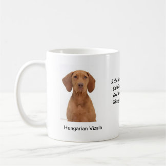 Mok Hongaarse Vizsla - met twee beelden en een mot