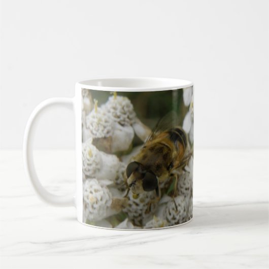 Mok Honingbij en bloemen (Links)